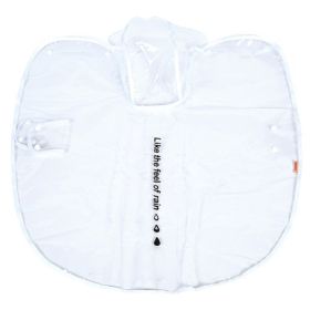 Pet Raincoat For Dog & Cat; Waterproof Dog Hooded Rain Jacket With Plastic; Dog Raincoat (Color: White, size: 3XL)