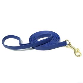 Solid Color Waterproof PVC Dog Leash, Wear-Resistant Stain-Resistant, Multiple Colors Available, for Small & Medium Dogs (Color: Navy Blue, size: XL)